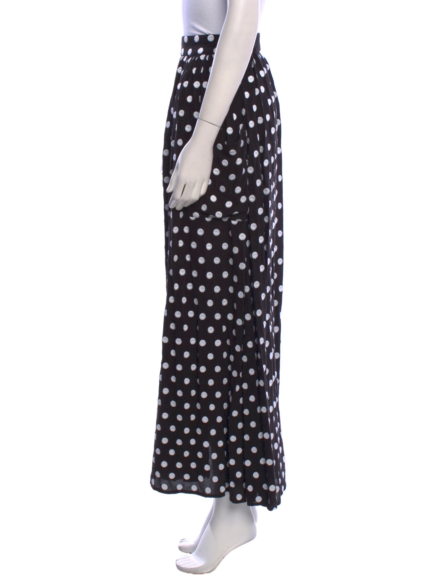 Mara Hoffman Polka Dot Print Long Skirt