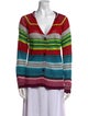 Mara Hoffman Striped V-Neck Sweater