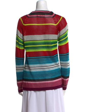 Mara Hoffman Striped V-Neck Sweater