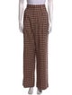 Mara Hoffman Plaid Print Wide Leg Pants