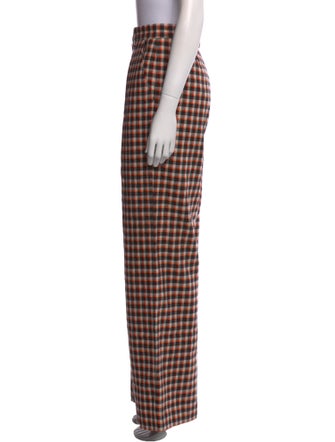 Mara Hoffman Plaid Print Wide Leg Pants