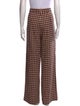 Mara Hoffman Plaid Print Wide Leg Pants