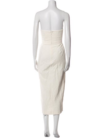 Mara Hoffman Strapless Midi Length Dress
