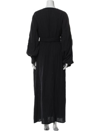 Mara Hoffman V-Neck Long Dress