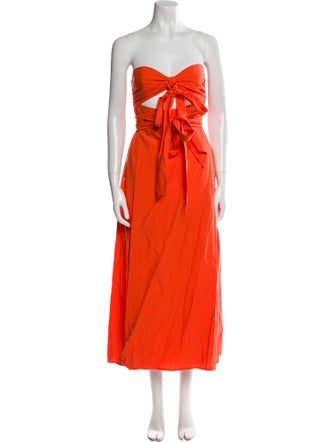 Mara Hoffman Strapless Midi Length Dress