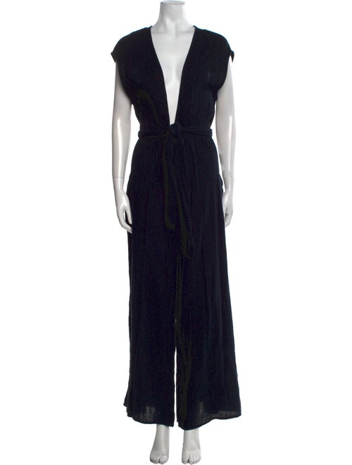 Mara Hoffman Plunge Neckline Jumpsuit