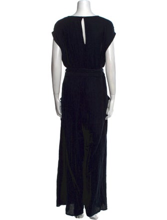 Mara Hoffman Plunge Neckline Jumpsuit