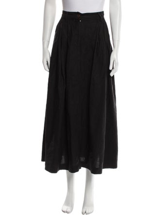 Mara Hoffman Pleated Accents Midi Length Skirt