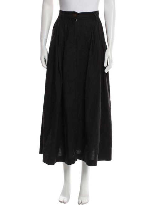 Mara Hoffman Pleated Accents Midi Length Skirt