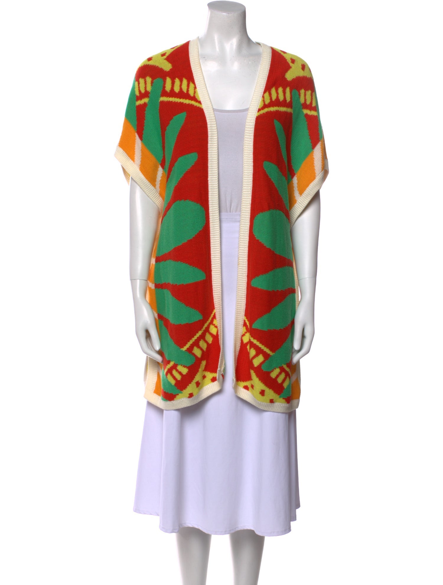 Mara Hoffman Printed V-Neck Sweater