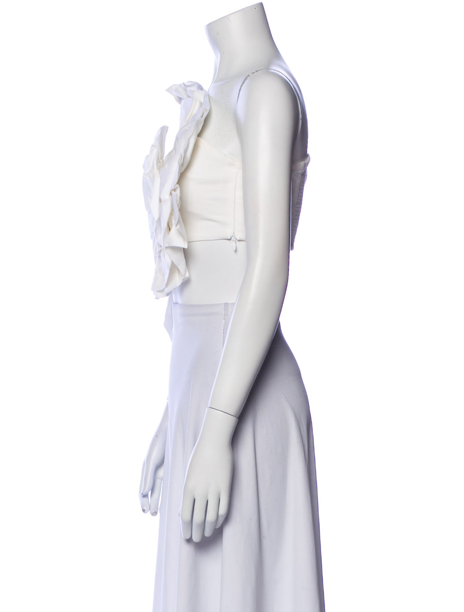 Mara Hoffman Linen One-Shoulder Crop Top