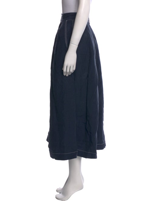 Mara Hoffman Pleated Accents Midi Length Skirt