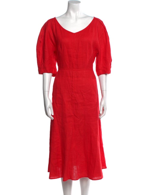 Mara Hoffman Scoop Neck Midi Length Dress