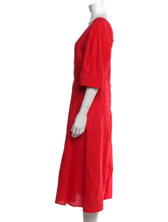 Mara Hoffman Scoop Neck Midi Length Dress