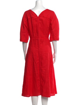 Mara Hoffman Scoop Neck Midi Length Dress