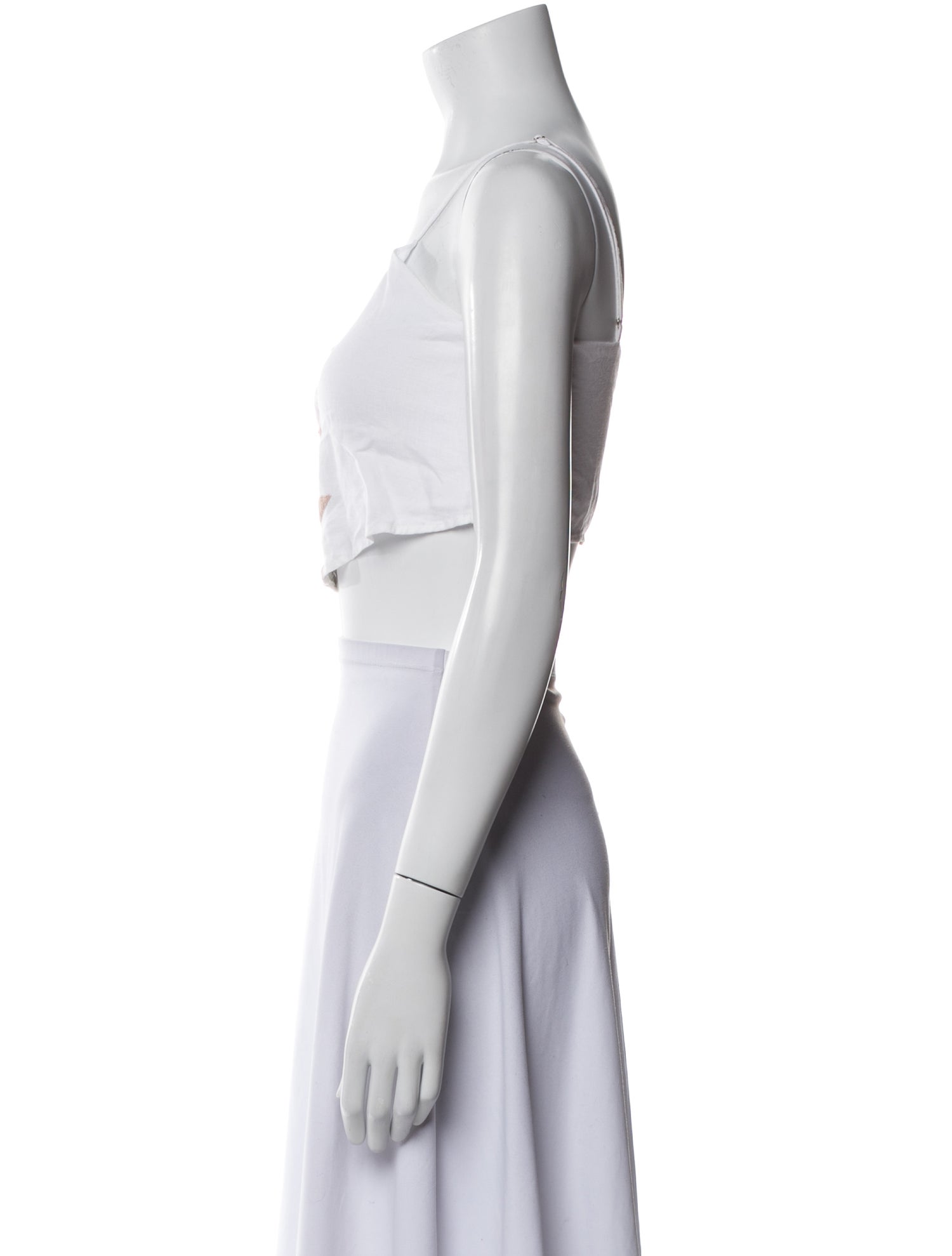 Mara Hoffman Linen Graphic Print Crop Top