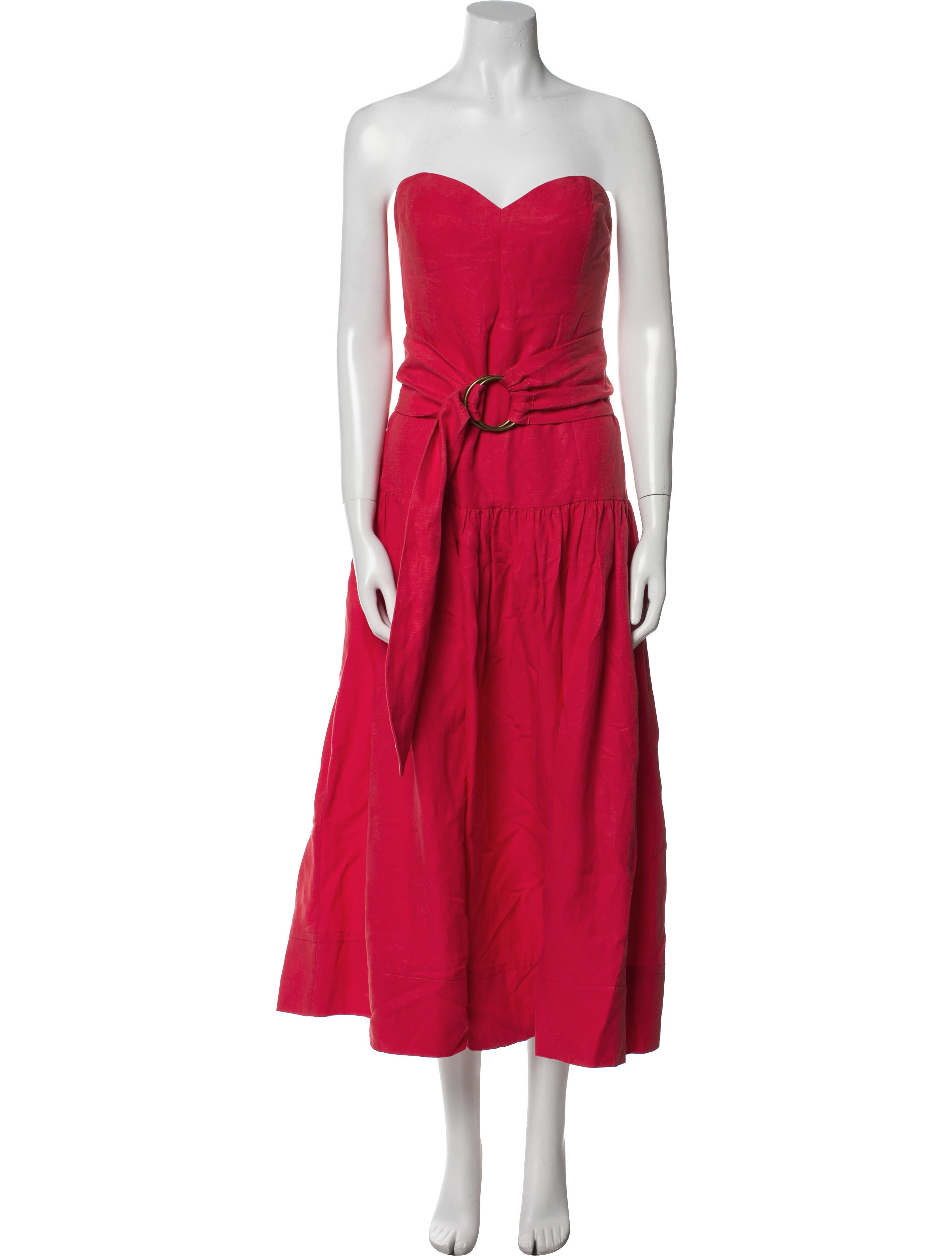 Mara Hoffman Strapless Midi Length Dress