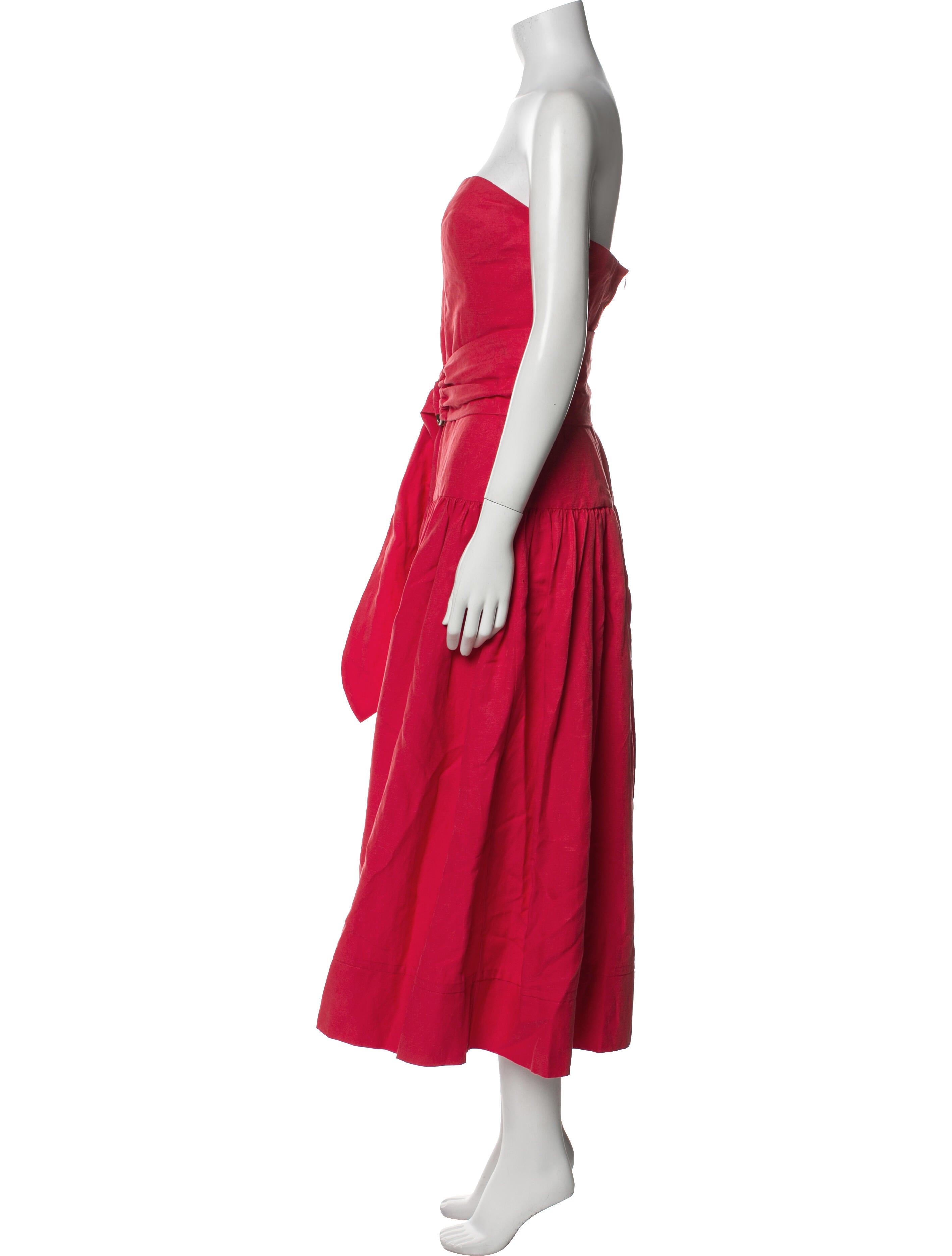 Mara Hoffman Strapless Midi Length Dress