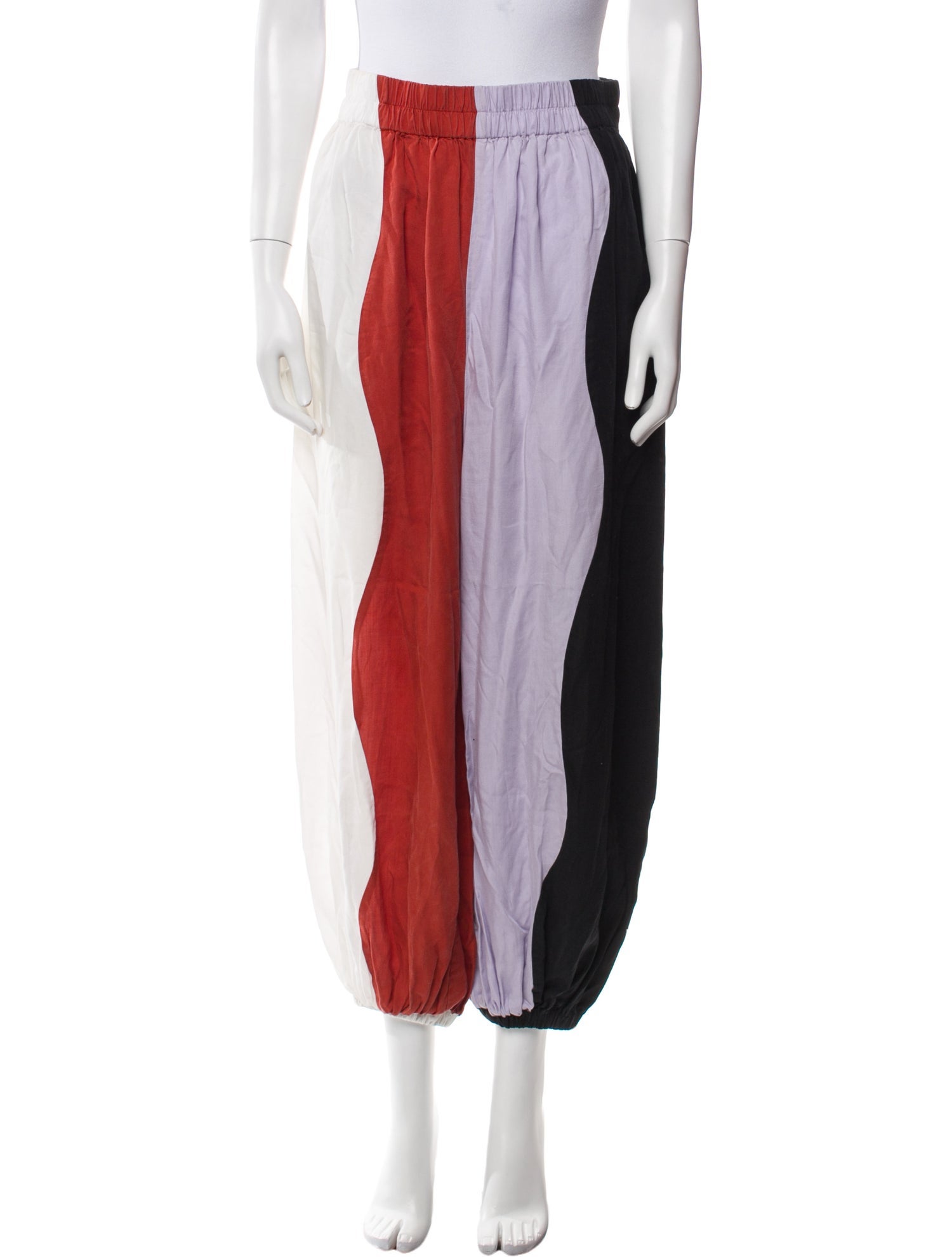 Mara Hoffman Colorblock Pattern Skinny Leg Pants