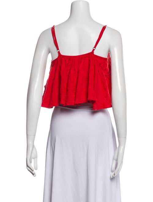 Mara Hoffman Square Neckline Sleeveless Crop Top