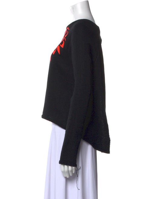 Mara Hoffman Graphic Print Bateau Neckline Crop Top