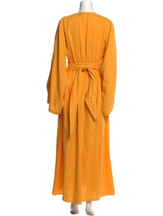 Mara Hoffman V-Neck Long Dress