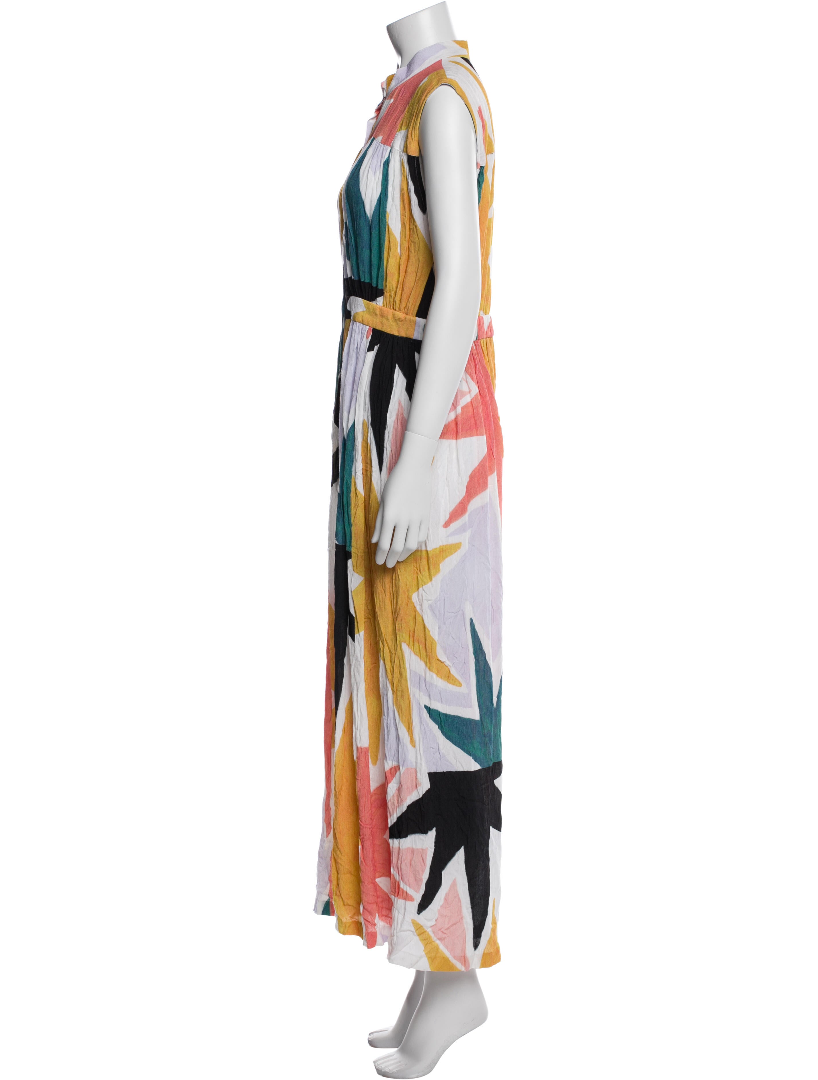 Mara Hoffman Printed V-Neck Jumpsuit w/ Tags