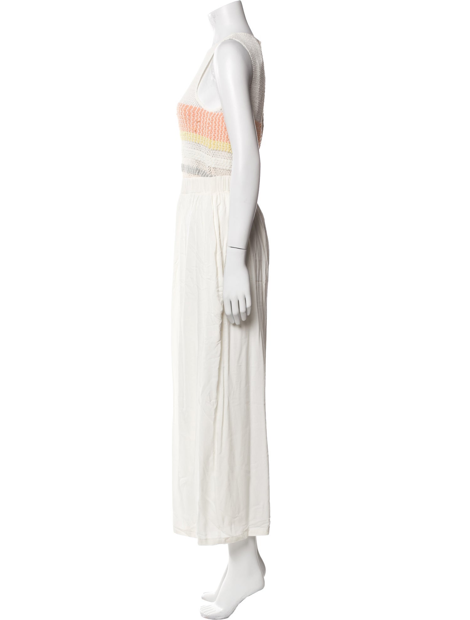 Mara Hoffman Striped Crew Neck Jumpsuit