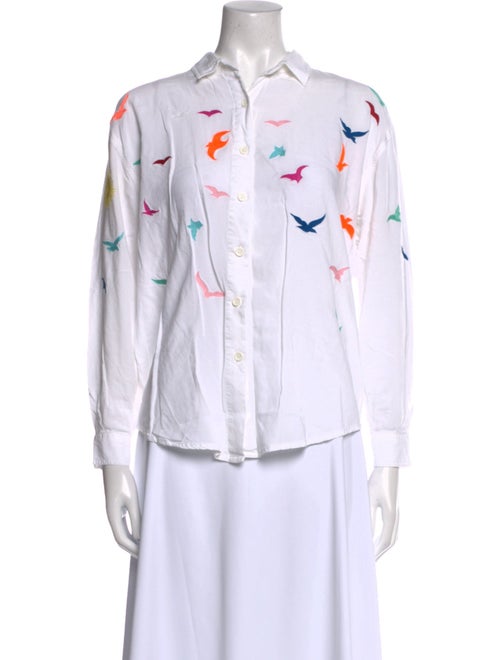 Mara Hoffman Printed Long Sleeve Button-Up Top