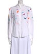 Mara Hoffman Printed Long Sleeve Button-Up Top
