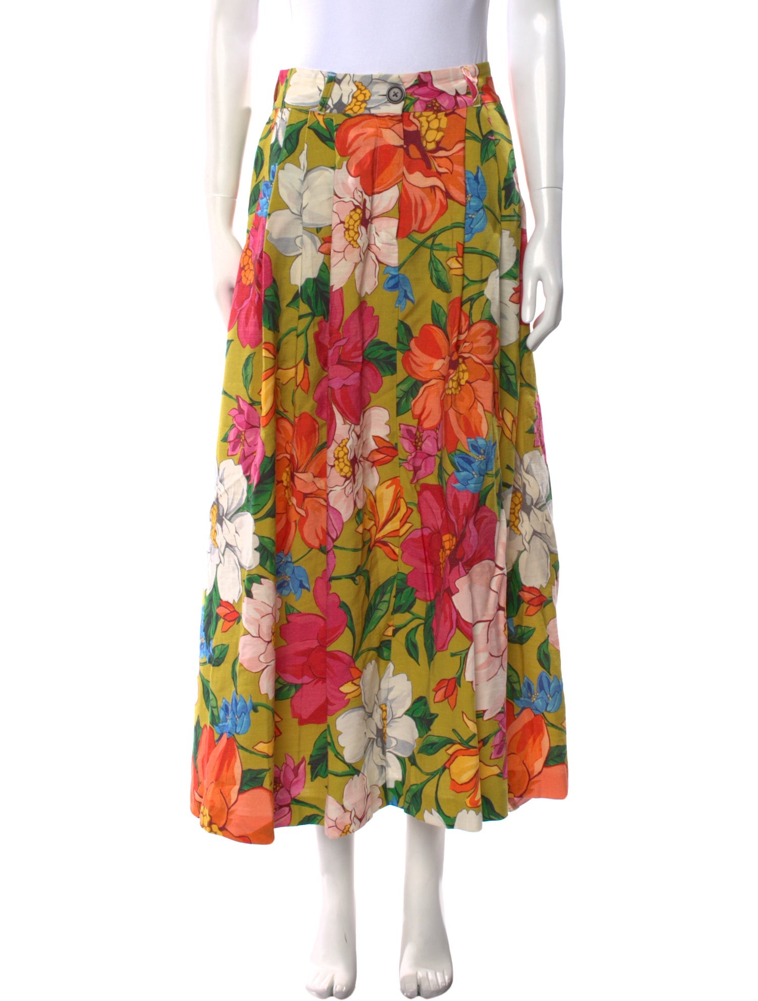 Mara Hoffman Floral Print Midi Length Skirt