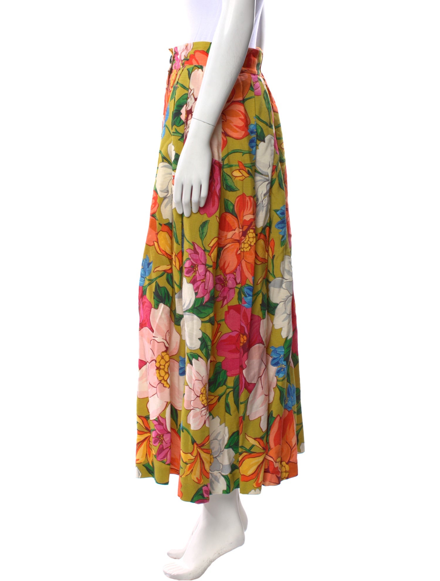 Mara Hoffman Floral Print Midi Length Skirt
