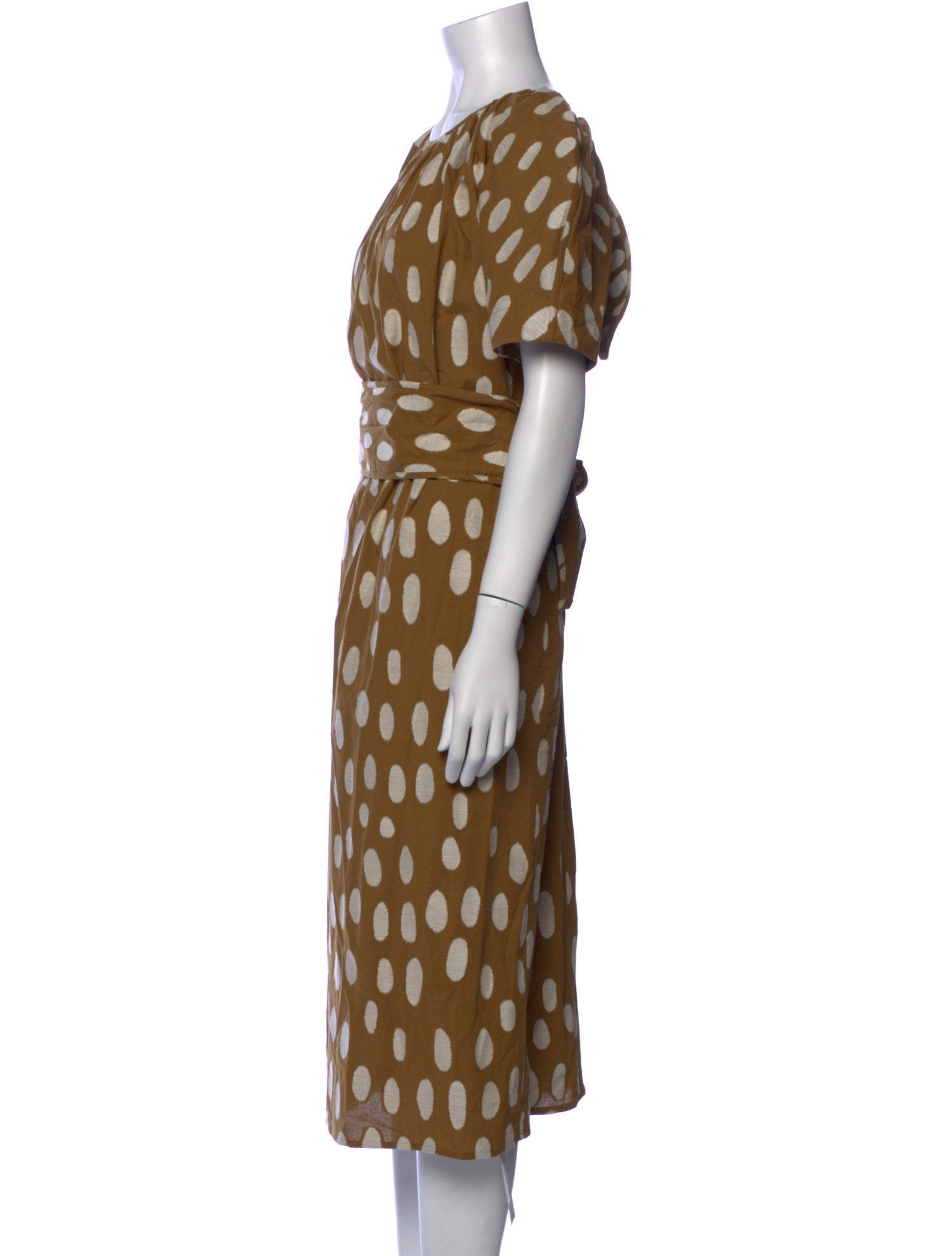 Mara Hoffman Polka Dot Print Midi Length Dress