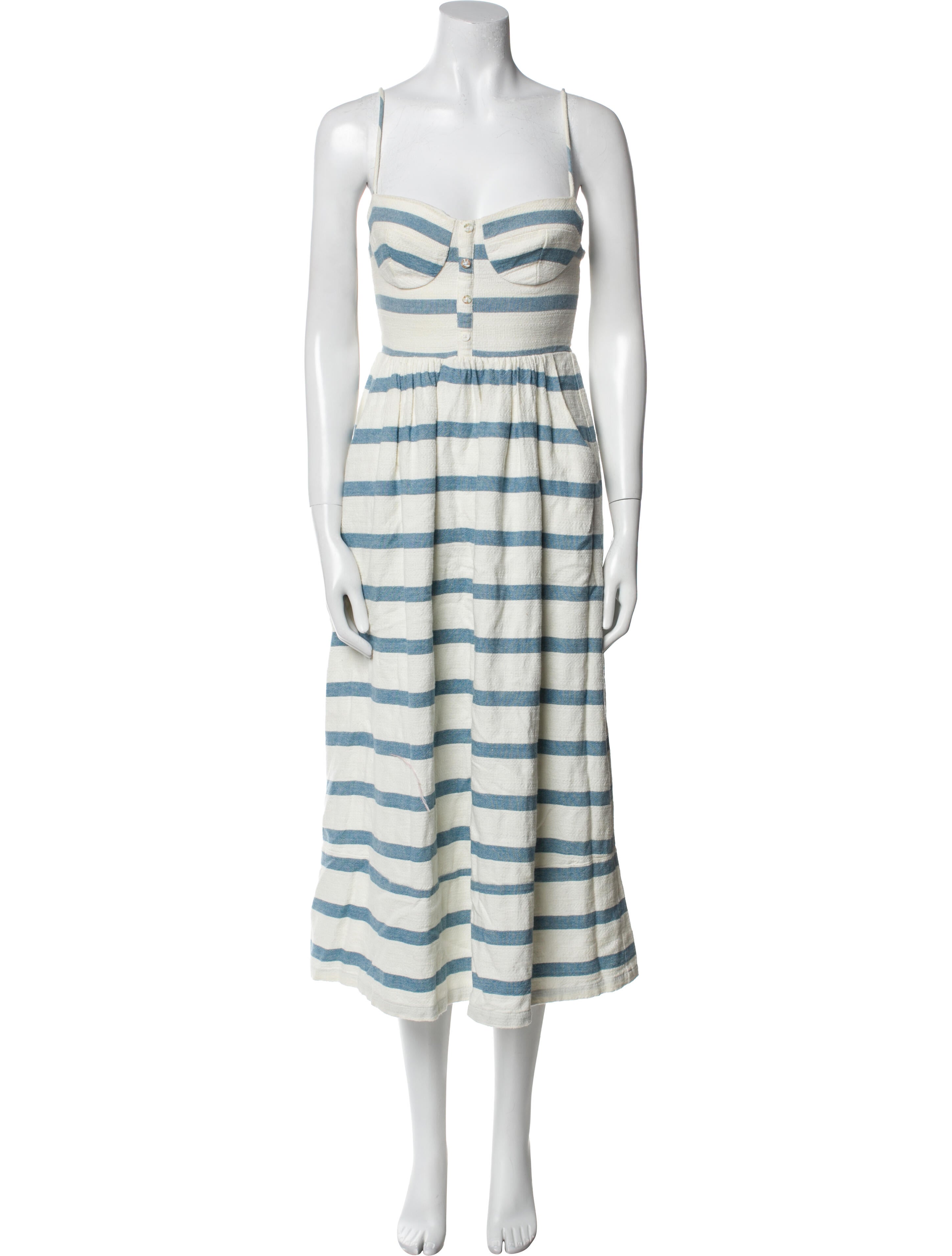 Mara Hoffman Striped Midi Length Dress