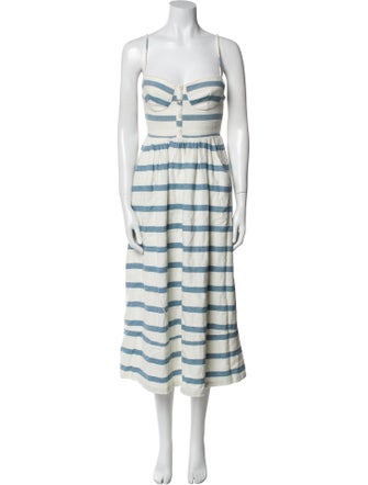 Mara Hoffman Striped Midi Length Dress
