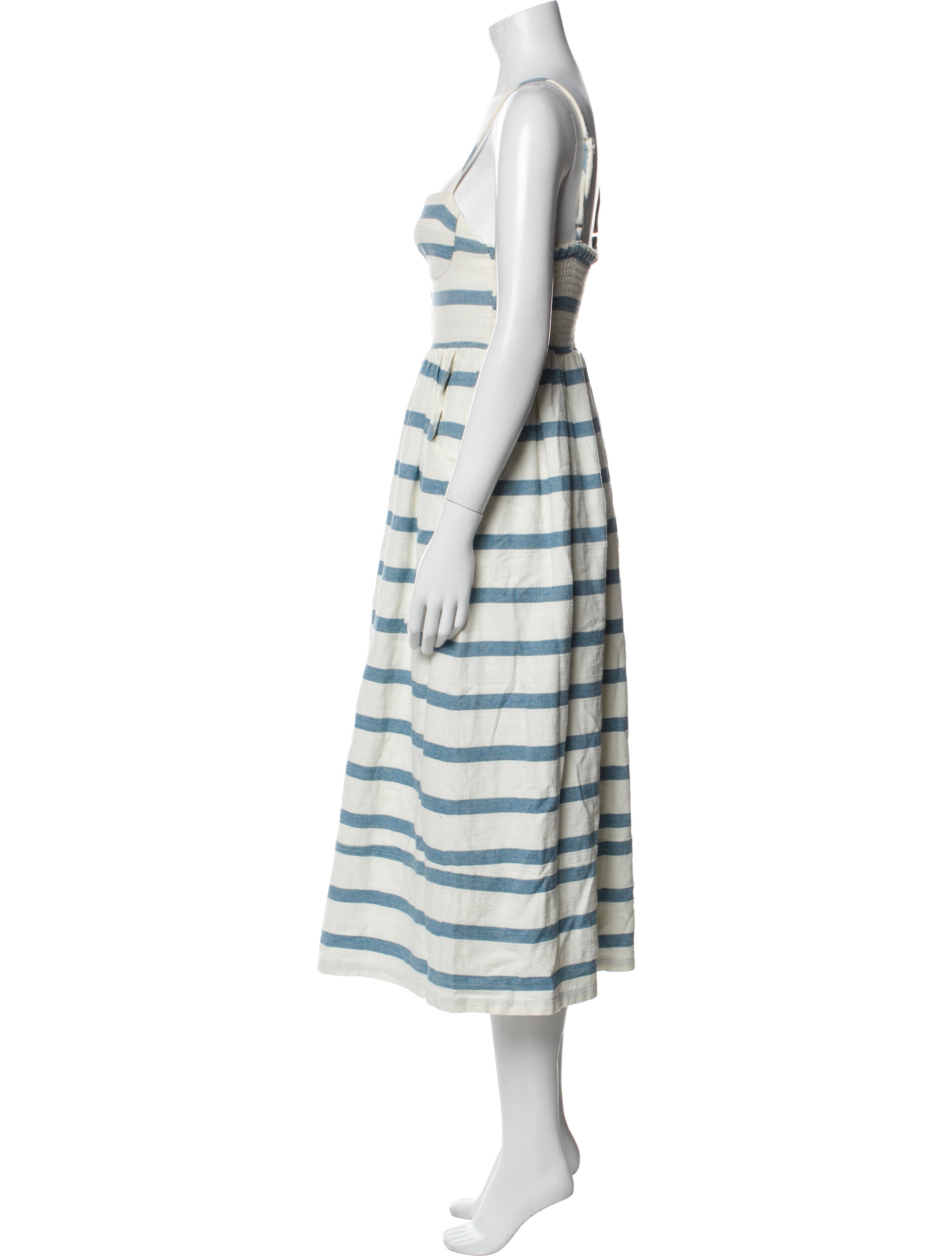 Mara Hoffman Striped Midi Length Dress