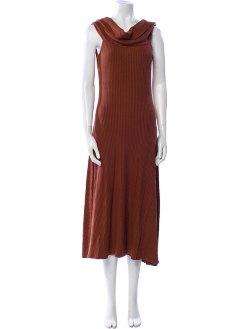 Mara Hoffman Cowl Neck Midi Length Dress