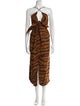 Mara Hoffman Animal Print Midi Length Dress