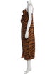 Mara Hoffman Animal Print Midi Length Dress