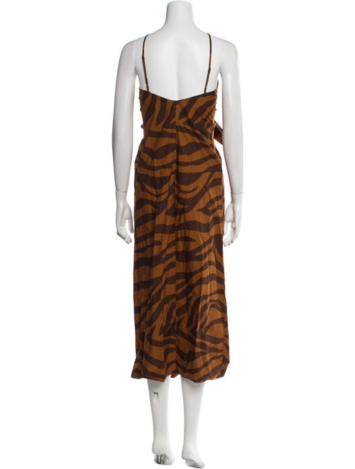 Mara Hoffman Animal Print Midi Length Dress