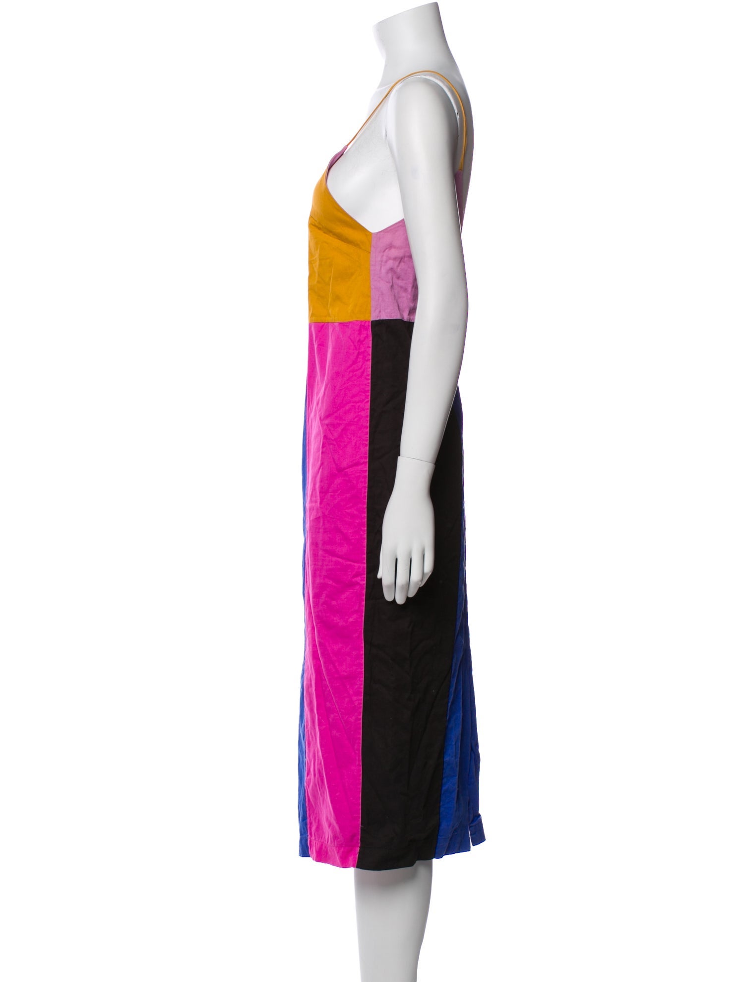 Mara Hoffman Colorblock Pattern Midi Length Dress