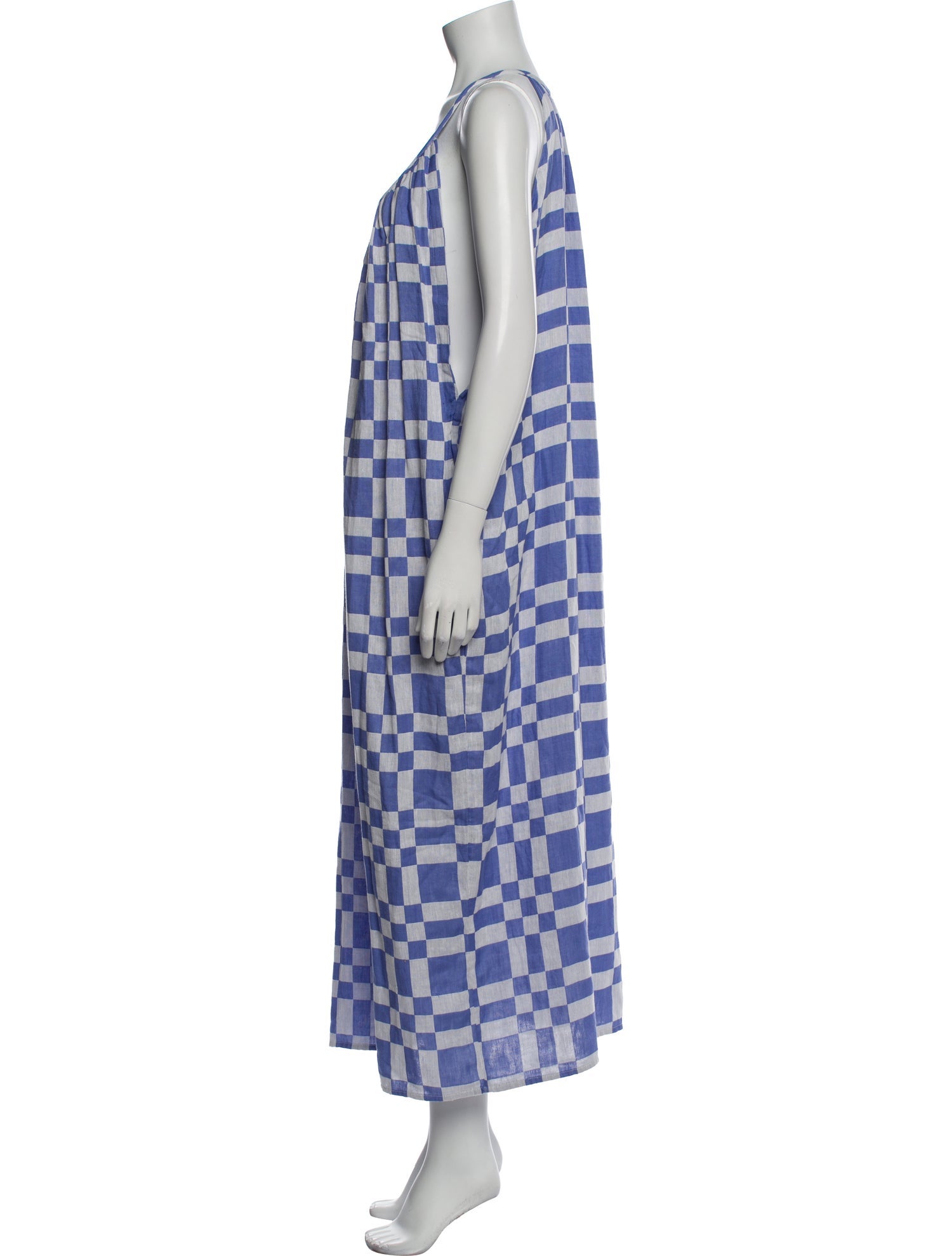 Mara Hoffman Plaid Print Long Dress