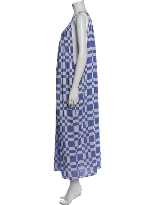 Mara Hoffman Plaid Print Long Dress