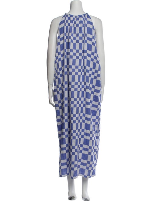 Mara Hoffman Plaid Print Long Dress
