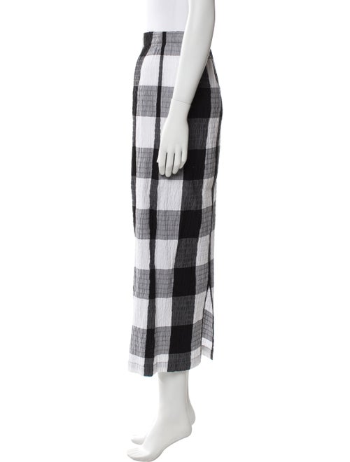 Mara Hoffman Plaid Print Midi Length Skirt