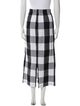 Mara Hoffman Plaid Print Midi Length Skirt