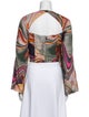 Mara Hoffman Printed Square Neckline Crop Top