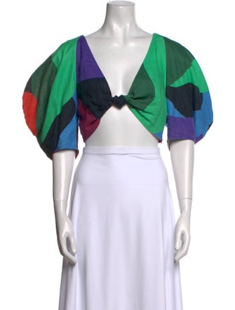 Mara Hoffman Hemp Printed Crop Top