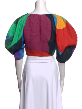 Mara Hoffman Hemp Printed Crop Top