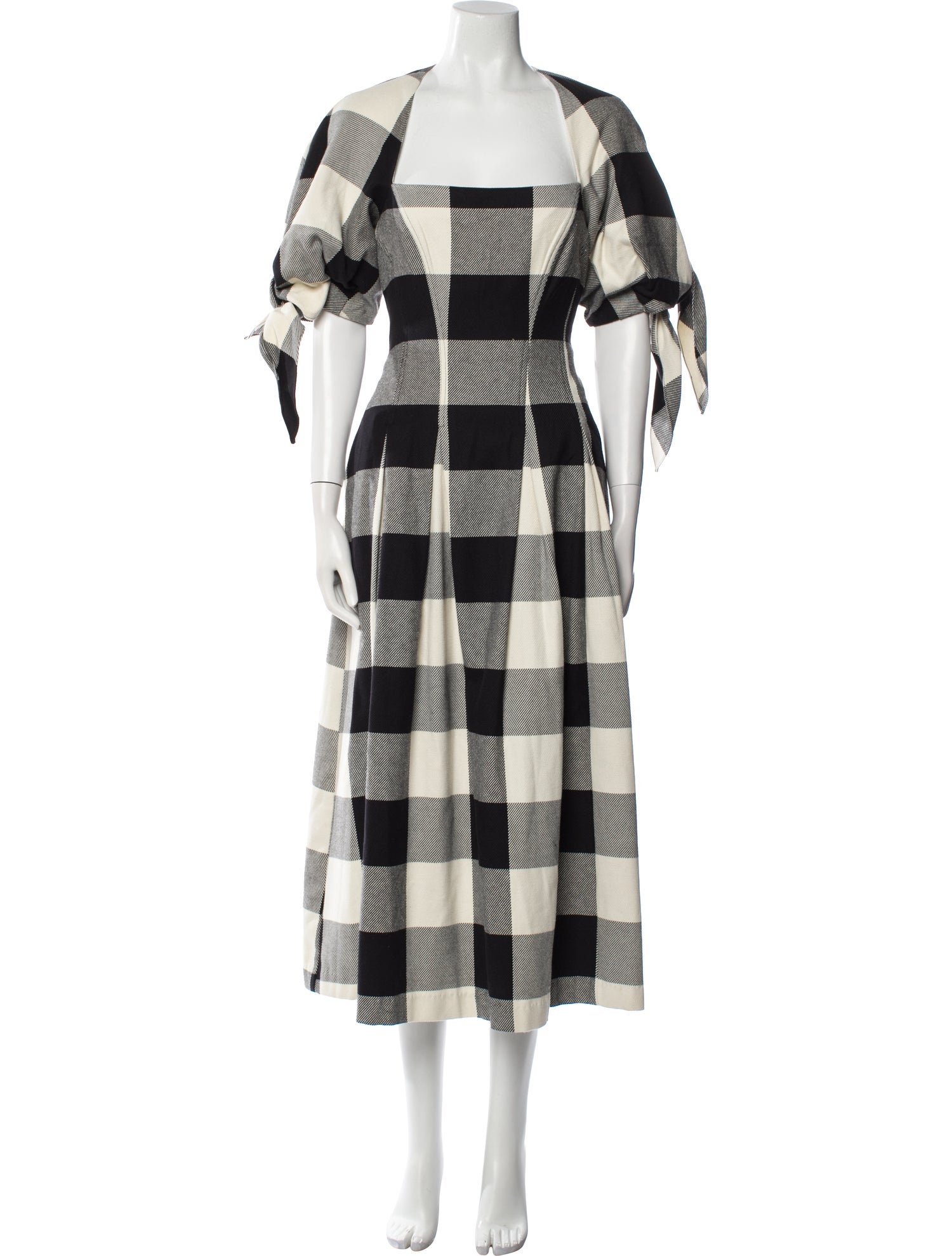 Mara Hoffman Plaid Print Long Dress